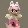 Adecuado para Ropa de Muñeca Labubu, Peluche Vinilo Sentado Fiesta Primera, Segunda y Tercera Generación Traje de Falda de Repuesto