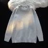 Suéter Pesado de Color Sólido para Hombre y Mujer Simple 2024 Invierno Cuello Redondo Jersey Suéter Tejido Cálido Espesado Suéter Básico
