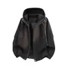 Chaqueta de Marca Nueva y de Moda para Hombre Primavera 2026, Abrigo Holgado Simple Estilo Japonés, Ropa de Alta Calidad Cortavientos para Hombre
