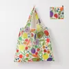 Bolsa de Compras Plegable, Nueva de Gran Capacidad, Bolsa Plegable Ecológica en Stock, Bolsa de Tote de Almacenamiento Plegable Portátil Impresa Creativa