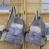 Mochila Retro de Bloques de Color para Hombres y Mujeres 2026 Nueva Moda Mochila Escolar para el Campus Ligera Mochila Deportiva para Exteriores Senderismo Montañismo