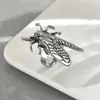 Anel Xiyin Transfronteiriço Estilo Retro Europeu e Americano com Design Personalizado de Elemento Inseto Cigana Anel Aberto Joia de Mão Versátil para Mulheres