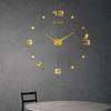 Reloj de Pared Digital Estéreo 3D Creativo con Esfera Hogar Sala de Estar Dormitorio Decorativo Adhesivo de Pared Reloj Reloj de Espejo Estilo Escandinavo