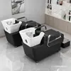 Fabricante de Cama de Shampoo para Barbearia Venda Direta Cama de Lavar Semi-Reclinável Celebridade da Internet Cama de Cabeleireiro Simples de Alta Qualidade Especial Novo
