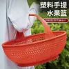Cesta de Verduras Portátil Mimbre Imitación Tejido de Bambú Fabricante Venta Directa Cesta de Plástico para Huevos Compras