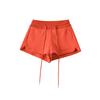 Calças femininas de cintura baixa com cordão e pernas largas, estilo Spice Girl, para o verão de 2025, início da primavera, casual e justa, para mulheres