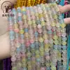 Calcedônia Arco-Íris Cor de Dopamina Contas Soltas Cor de Doce Pedra Colorida Otimizada Acessórios para Joias DIY Produtos Semi-Acabados Atacado