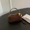 Bolsa de Mão Almofada Retro Merade de Outono para Mulheres, Versátil, Leve, Luxo de Alto Padrão, Casual, de Ombro Único, Transversal