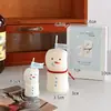 Vela Aromática Fofa de Boneco de Neve para Uso Interno em Casa, Caixa de Presente de Alta Qualidade de Longa Duração, Decoração de Atmosfera para Mesa, Ornamento, Presente para Mulheres