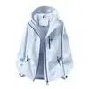 Chaqueta de montaña tres en uno para hombre, cortavientos e impermeable, con forro polar, conjunto de dos piezas desmontable cálido para otoño e invierno para mujer