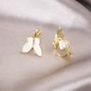 Pendientes de Clip Elegantes y Versátiles para Mujeres Sin Perforaciones, Adecuados para el Viaje Diario, con un Toque de Lujo Ligero de Alta Gama, Diseño Triangular