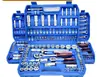 Conjunto de Ferramentas para Reparo Automotivo de 108 Peças, Conjunto de Chaves de Soquete, Caixa de Ferramentas para Reparo de Carro, Chave Catraca, Metabo