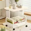 Sala de Estar de Apartamento Pequeño Mesa Lateral para Sofá Gabinete de Mesita de Noche Móvil Se Puede Usar en Casa con Estante de Almacenamiento con Ruedas Mesa de Té Mesa de Café