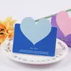 Tarjeta de felicitación de amor creativa Tarjeta de mensaje de bendición para el Día de San Valentín Tarjeta postal de enseñanza estilo coreano Tarjeta pequeña plegable escrita a mano