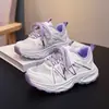 Nuevos Zapatos de Malla para Niños Primavera y Otoño Estilo Papá con Velcro Suela Suave Transpirables Antideslizantes Zapatos Deportivos Casuales para Niños y Niñas