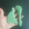 Placa Raspadora de Jade para Massagem Facial, dos Olhos e do Pescoço, Bastão de Meridianos, Universal para o Corpo Todo, Jade Natural