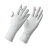 Guantes de Protección Solar de Verano Hielo Seda Anti-UV Conducir Ciclismo Guantes Secado Rápido Ligeros Transpirables Extendido Guantes Marca K