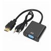 Cabo Adaptador HDMI para VGA com Áudio e Fonte de Alimentação para Computador Display de Vídeo de Alta Definição 1080P Conversão de HDTV para VGA