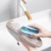 Cepillo de plástico para el hogar con cerdas suaves para lavar zapatos, limpiar ropa, herramienta multifuncional para limpiar zapatos que no daña los zapatos, cepillo para tabla de ropa