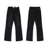 Galeria de Alta Qualidade Transfronteiriça Novo Lançamento Jeans Lavado Tinta Salpicada Costura Preta Micro-lar Calças Versáteis
