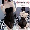 Lingerie sexy sexy estilingue camisola perspectiva quente fino não- decolagem pijamas paixão puro desejo pequeno peito uniforme 2424