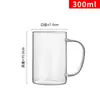 Copo de Vidro Borossilicato de Alta Qualidade com Grande Capacidade de 1000ml, Caneca Grande para Chá para Uso Pessoal no Escritório, Copo para Beber para Homens