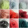 2040 Organza Criptografada de Poliéster Completo Glitter Fino Primavera e Verão Tecido de Moda para Roupas de Performance Liso Brilhante Tecido da Dinastia Han