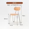 Cadeira de jantar antiga média com encosto de madeira maciça, mesa de jantar francesa e cadeira, cadeira criativa minimalista de estilo vintage de designer de alta qualidade