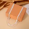 Joyería Transfronteriza Europea y Americana, Cadena de Espiga de Moda, Nuevo Collar Corto de Lentejuelas, Cadena para el Cuello, Cadena para la Clavícula, Collar Personalizado