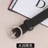 Cinturón Negro Fino Retro de Hebilla Redonda Versátil Coreano para Mujer Estilo Bf Versión Coreana Cinturón Casual para Estudiantes Jóvenes para Mujer