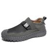 Verão Nova Fivela Moda Sapatos de Costura Preguiçosos Casuais Ao Ar Livre Tamanho Grande Sapatos Masculinos Transfronteiriços Sapatos de Malha Respirável na Moda