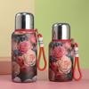Termo de acero inoxidable 316 para mujer, taza de agua de gran capacidad, portátil, ligera y de lujo, para exteriores, estilo nacional