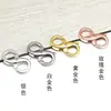 Plata de Ley S925 Broche de Resorte Accesorios para Joyería Piezas de Plata Cordón para Collar Pulsera Cierre Hecho a Mano DIY Cierre de Extremo de Figura de Ocho