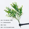 Plantas verdes artificiales en stock, manojos de helecho, hojas de helecho, hierba de helecho para decoración de paredes interiores y diseño de paisajes, césped artificial al por mayor