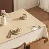 Mantel de estilo wabi-sabi de dibujos animados, impermeable y a prueba de aceite, mantel de comedor sin lavado, nuevo modelo 2026, lujo ligero con un toque de alta gama, cubierta para mesa de centro