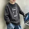 Nueva Sudadera Informal para Niños Otoño e Invierno Forro Polar Compuesto Versátil Superior Niño Estilo Coreano Con Felpa Adentro Cálida Chaqueta de Manga Larga