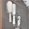 Estante de peine de baño acrílico para colgar en la pared, estante de almacenamiento sin perforaciones para pared de baño, estante para maquinilla de afeitar