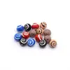Grânulos de Padrão Colorido Duplo com Gotejamento de Óleo de Liga Taoshi 8mm Redondos Coloridos Acessórios para Joias DIY Produção e Atacado