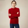 Suéter de Cachemir 100% Puro Engrosado Nuevo Otoño e Invierno para Mujer, Suéter de Punto Holgado de Talla Grande