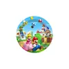 Platos de Papel para Fiesta de Cumpleaños de Mario, Servilletas de Papel, Manteles, Set de Fiesta Temática de Juegos de Mario Más Vendido en Amazon