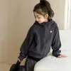 Chaqueta de forro polar para niña de otoño e invierno, sudadera con capucha, ropa cálida para niños de primavera y otoño, chaqueta con cremallera, top de forro polar de doble cara