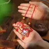 Regalos ceremoniales de temporada de graduación: Pluma Wenchang, colgante de bolsita, regalos culturales y creativos de área escénica, bolsita de bendición del Festival del Bote del Dragón