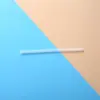 Pajita de Silicona Transparente de Grado Alimenticio Flexible Plegable para Niños y Estudiantes