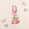 Llavero de Caramelo Arcoíris de Fruta Simulado Accesorios Chica Hermosa Colgante Dulce de Fresa Dibujo Animado Lindo Regalo para Mejor Amigo