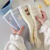 Calcetines Cálidos de Dibujos Animados de Media Pantorrilla para Casa Engrosados de Mink Cálidos Lindos Otoño e Invierno Forrados de Felpa para el Suelo Gruesos Calcetines para Dormir