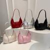 Explosiva Cuero Genuino de Alta Gama Retro Arco del Triunfo Logotipo Flor Antigua Bolso de Axila ava Un Hombro Portátil Bolso Media Luna Mujer