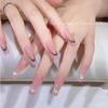 Adesivos Finos Flexíveis Franceses Degradê para Nail Art 2026 Novo Estilo Simples Versátil em V Faixa Sorriso Decoração de Unha