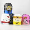 Kawaii Bonita Caixa de Almoço Bento Japonesa Três Camadas Caixa de Almoço Boneca Formato Dividido Plástico Palha de Trigo Fibra de Bambu Caixa de Almoço