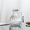 Vaso Pequeno Esculpido Vidro Transparente Frasco de Aromaterapia Frasco Vazio Enfeites de Decoração de Mesa para Casa Pronto para Venda Simples