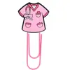 Clips de Papel Grandes de Dibujos Animados para Ropa Médica Transfronteriza Marcador de Libros Suministros de Oficina DIY Clips de Papel Creativos para Almacenamiento de Doctor